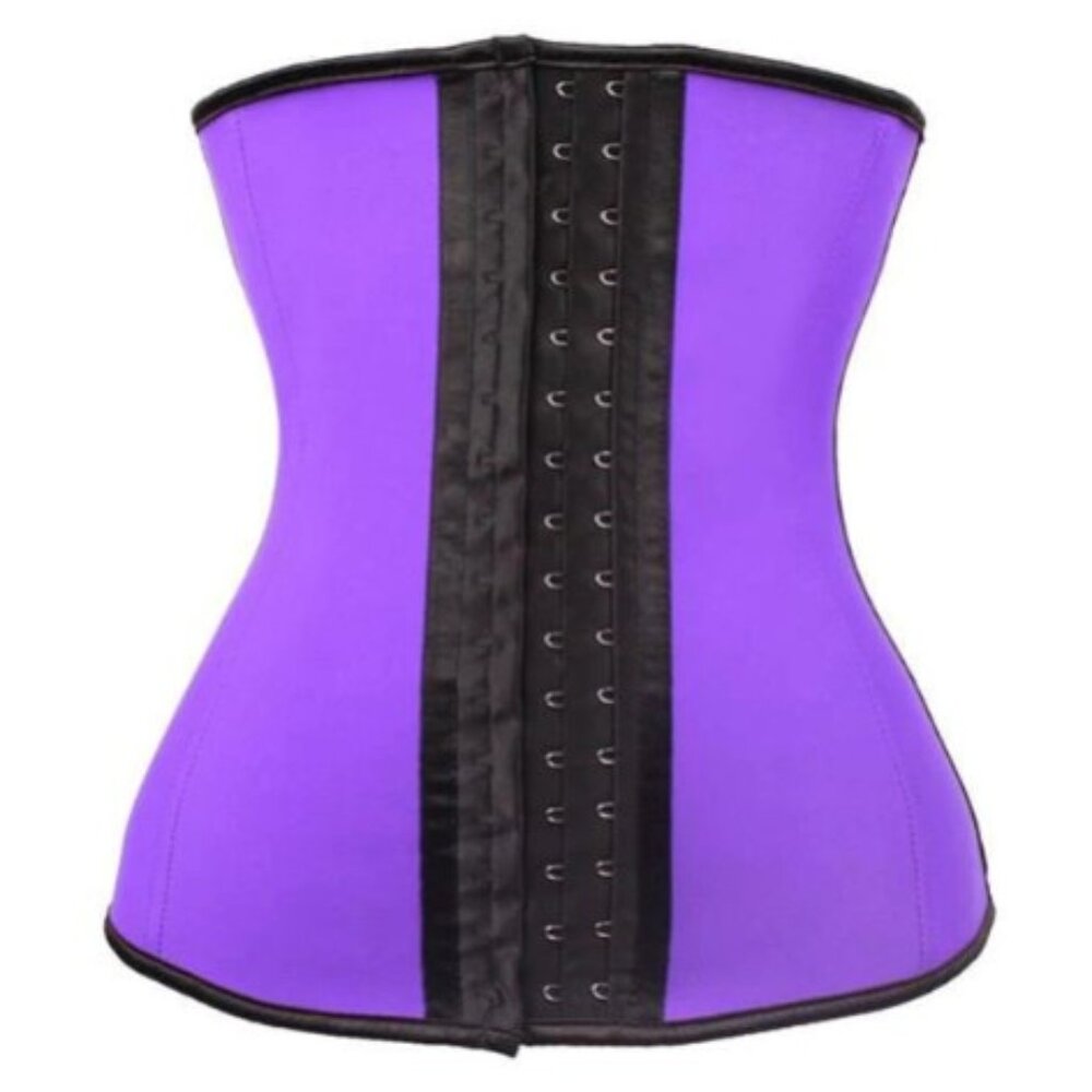 purple latex waist trainer